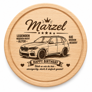 🔥 Lasergraviertes Holzbrett – Persönliches Geschenk